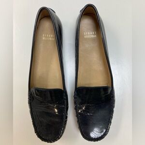Stuart Weitzman Black Patent Leather Loafers Women’s 8.5 M